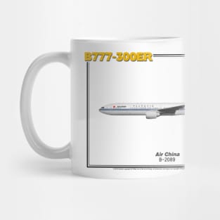 Boeing B777-300ER - Air China (Art Print) Mug